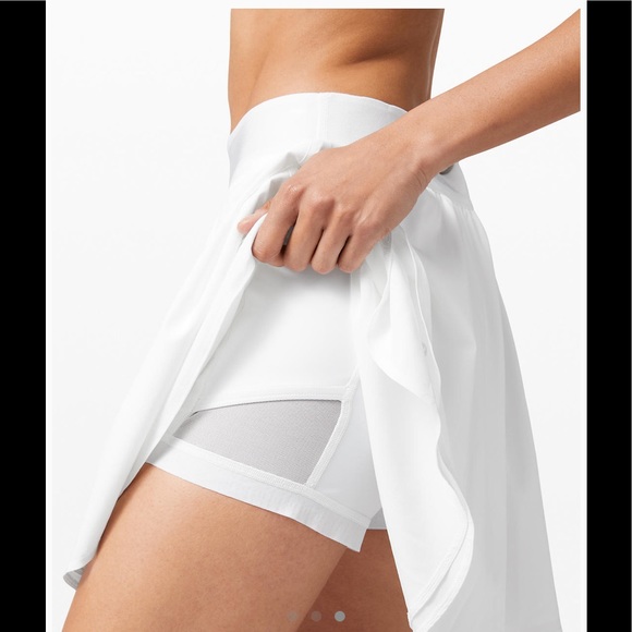 🎁Tall Lululemon Court Rival High Rise Skirt,White - Picture 5 of 12